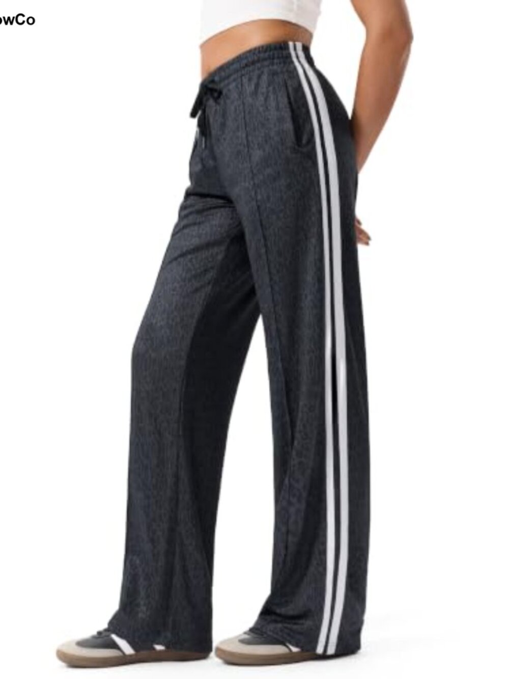 Women's Track Pants Straight Leg Drawstring Zipper Pockets Athletic Lounge